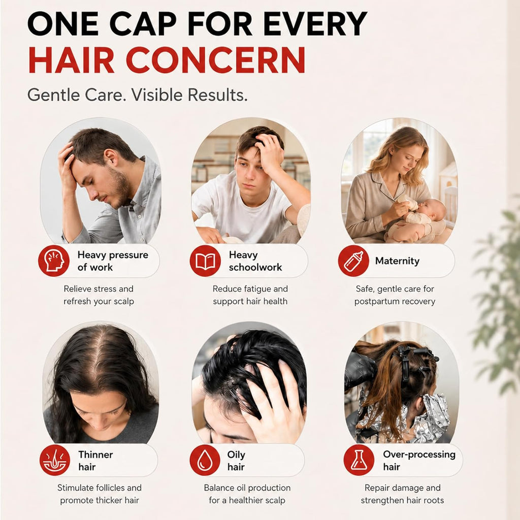 Red Light Therapy for Hair Growth Cap（High-Performance Version）