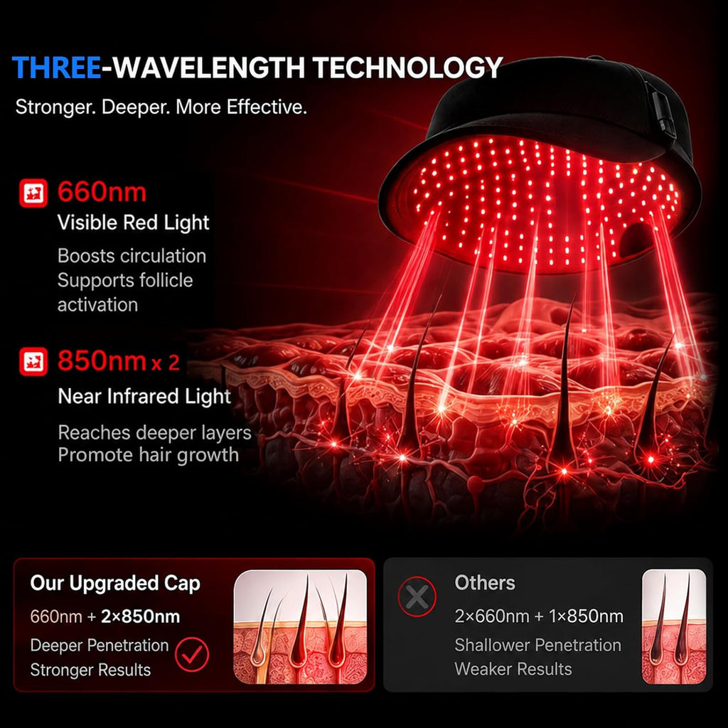 Red Light Therapy for Hair Growth Cap（High-Performance Version）